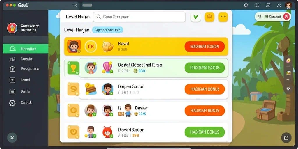 Karakter-karakter unik dengan desain mengagumkan.